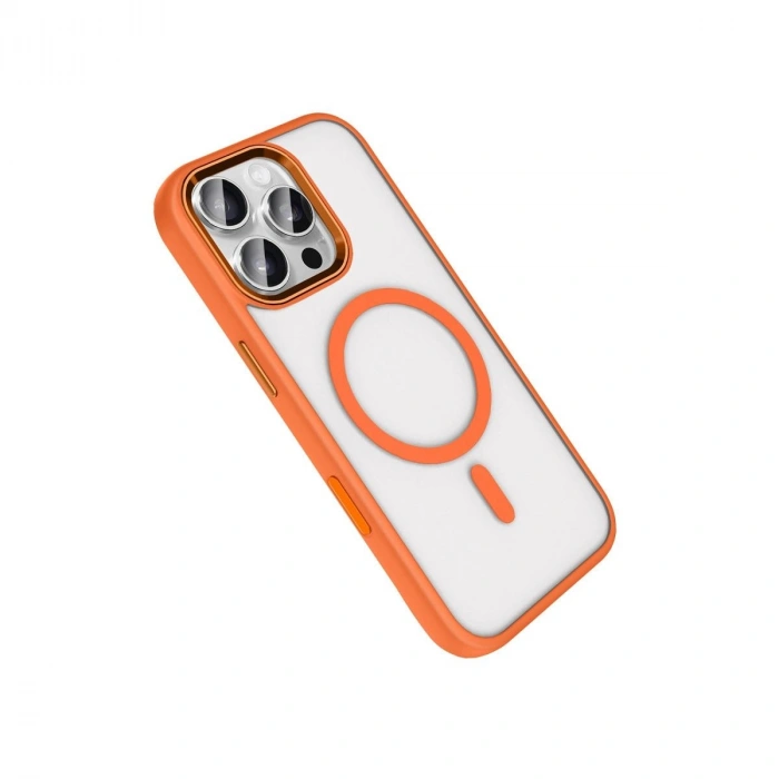 MARSİLYAN™-  Apple İphone 16 Pro Max Terea Magsafe Kapak - Turuncu