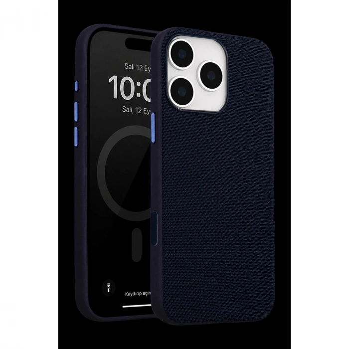 MARSİLYAN™-  Apple İphone 16 Pro Max Vero Magsafe Kapak - Mavi