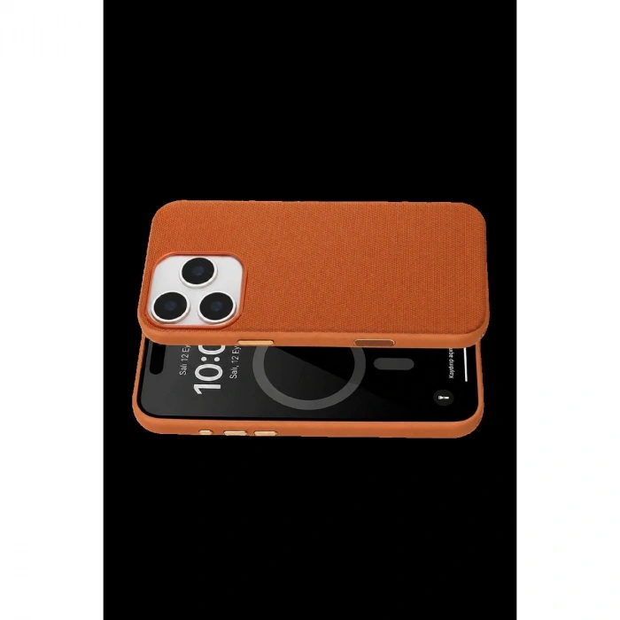MARSİLYAN™-  Apple İphone 16 Pro Max Vero Magsafe Kapak - Turuncu