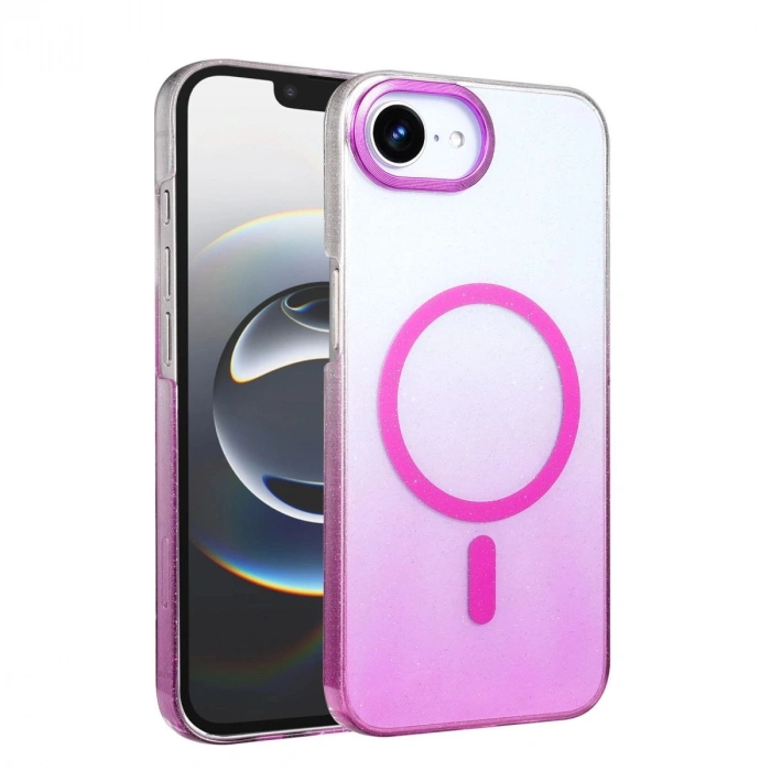 MARSİLYAN™- Apple İphone 16e Glossy Magsafe Kapak - Mor