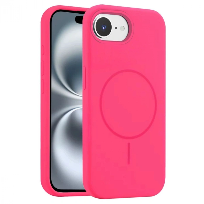 MARSİLYAN™-  Apple İphone 16e Kılıf Jully Magsafe Kapak - Pembe