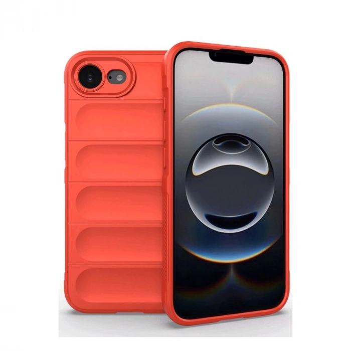 MARSİLYAN™- Apple İphone 16e Kılıf Optimum Silikon - Kırmızı