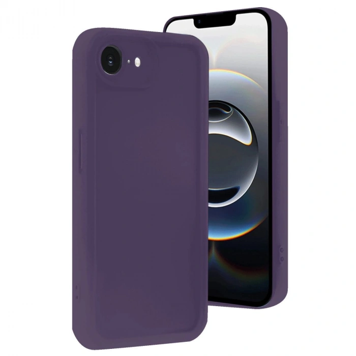 MARSİLYAN™- Apple İphone 16e Kılıf Viera Silikon - Mor