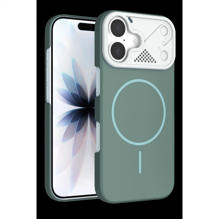 MARSİLYAN™-  Apple İphone 17 Export Magsafe Kapak - Turkuaz