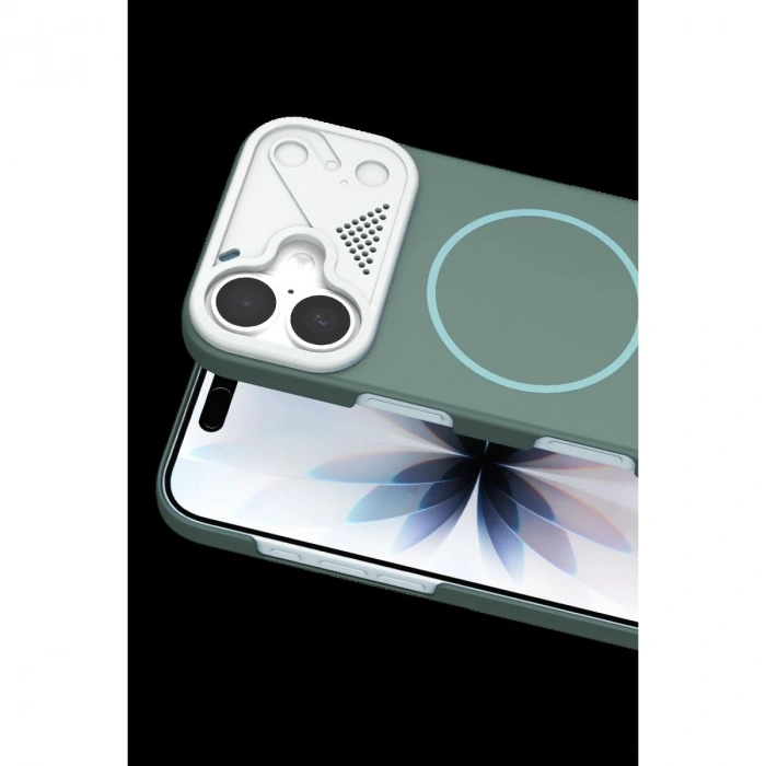 MARSİLYAN™-  Apple İphone 17 Export Magsafe Kapak - Turkuaz