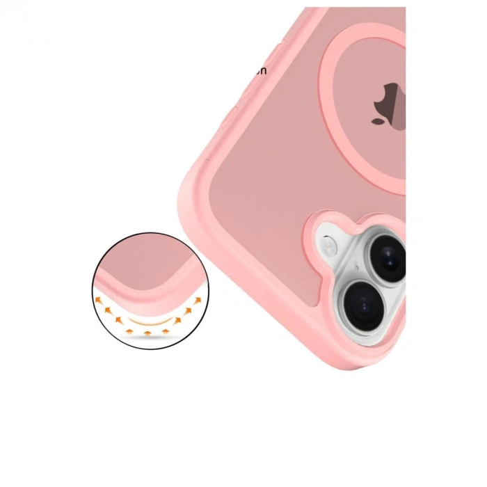 MARSİLYAN™-  Apple İphone 17 Jota Magsafe Kapak - Pudra