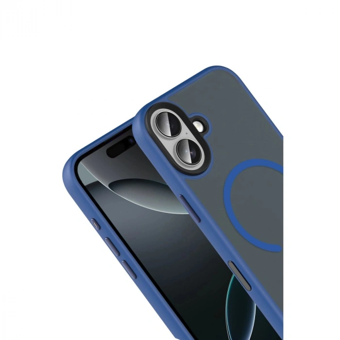 MARSİLYAN™-  Apple İphone 17 Megane Magsafe Kapak - Lacivert