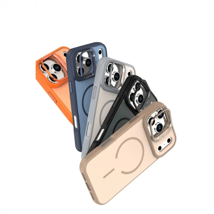 MARSİLYAN™-  Apple İphone 17 Pro Flexa Magsafe Kapak - Siyah
