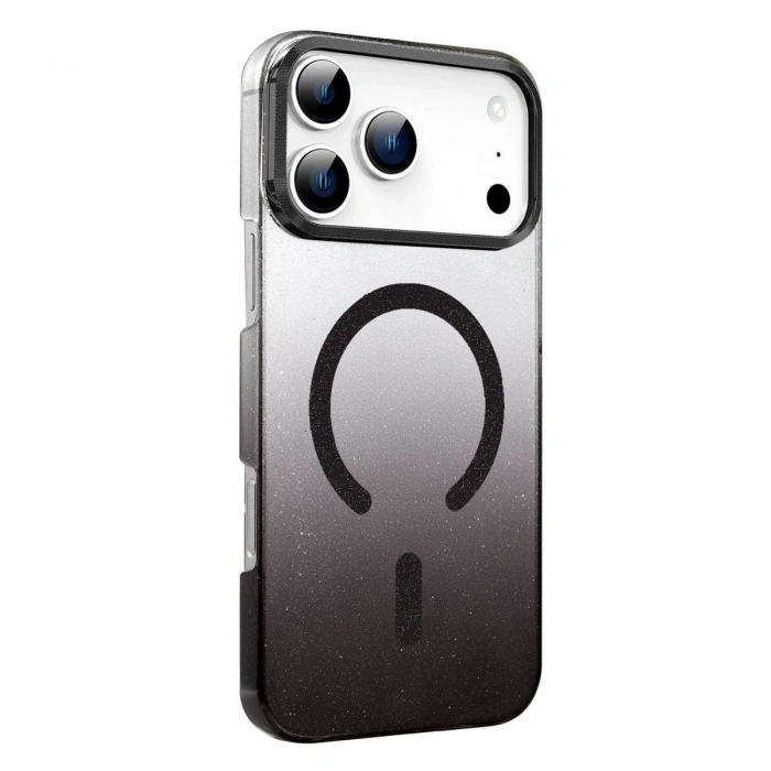 MARSİLYAN™- Apple İphone 17 Pro Glossy Magsafe Kapak - Siyah