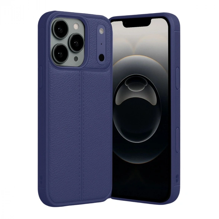 MARSİLYAN™- Apple İphone 17 Pro Max Auto Focus Kapak - Lacivert