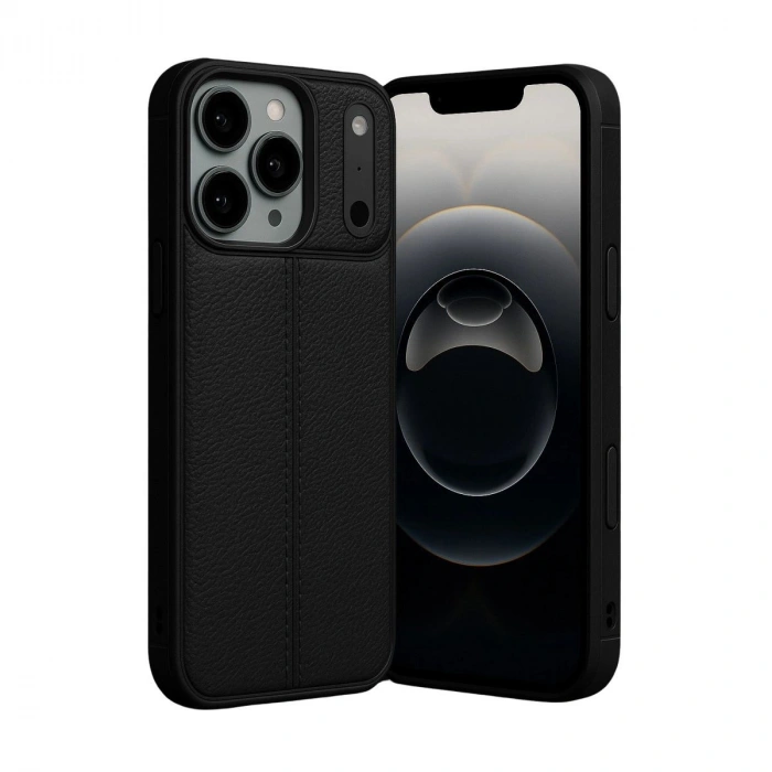 MARSİLYAN™- Apple İphone 17 Pro Max Auto Focus Kapak - Siyah
