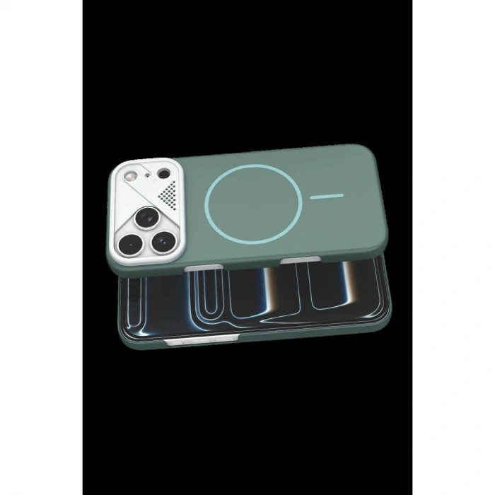 MARSİLYAN™-  Apple İphone 17 Pro Max Export Magsafe Kapak - Turkuaz