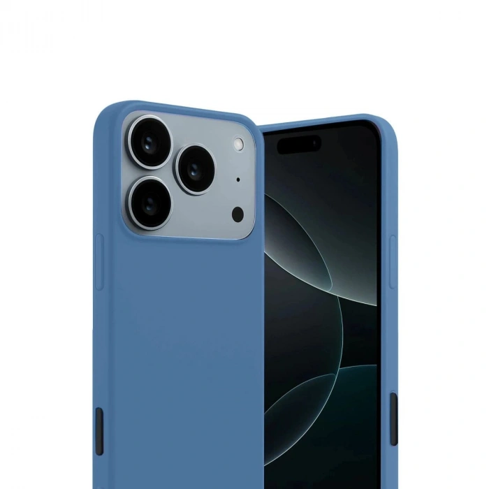 MARSİLYAN™- Apple İphone 17 Pro Max First Silikon - Mavi