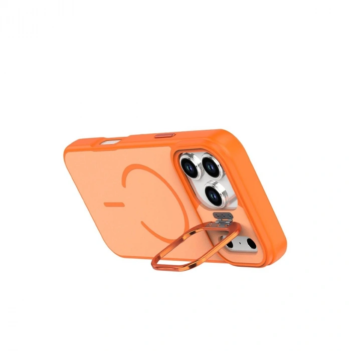 MARSİLYAN™-  Apple İphone 17 Pro Max Flexa Magsafe Kapak - Turuncu