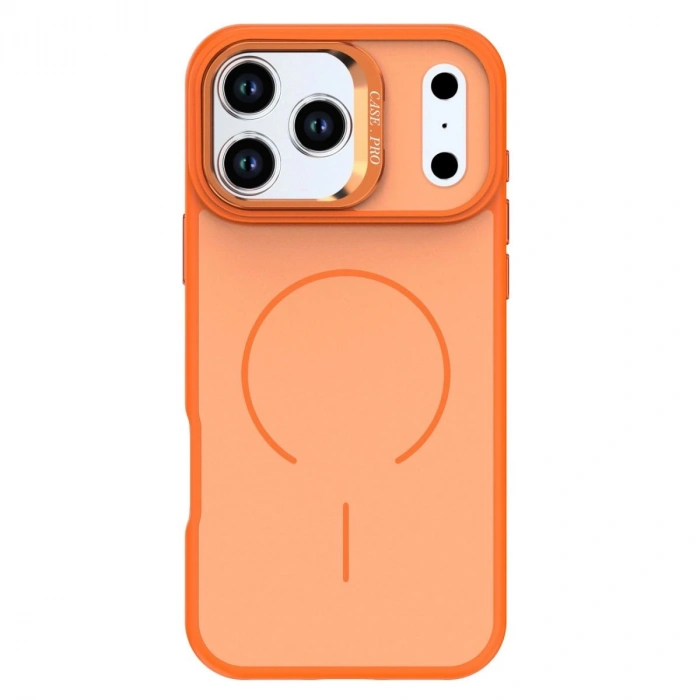 MARSİLYAN™-  Apple İphone 17 Pro Max Flexa Magsafe Kapak - Turuncu