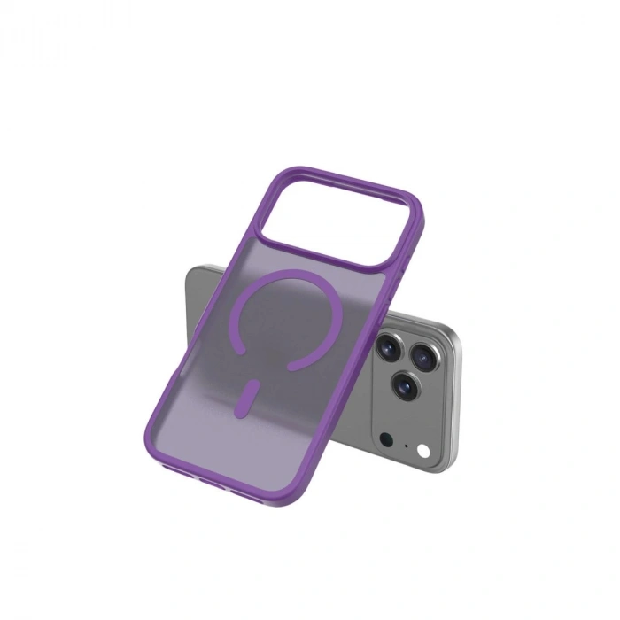 MARSİLYAN™-  Apple İphone 17 Pro Max Jota Magsafe Kapak - Derin Mor