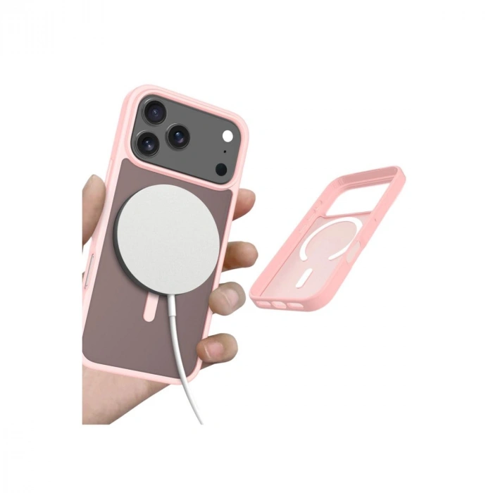MARSİLYAN™-  Apple İphone 17 Pro Max Jota Magsafe Kapak - Pudra