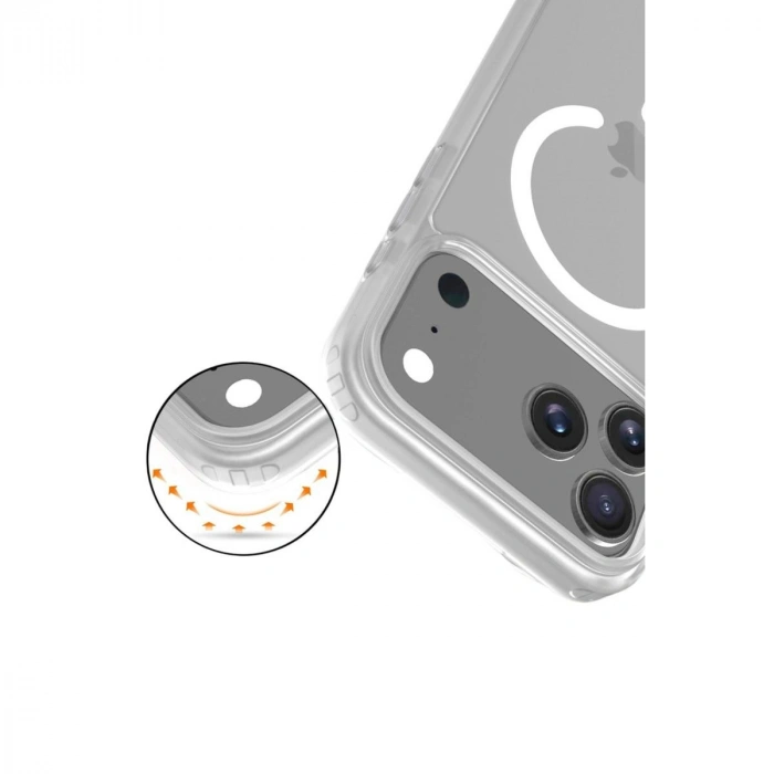 MARSİLYAN™-  Apple İphone 17 Pro Max Jota Magsafe Kapak - Şeffaf