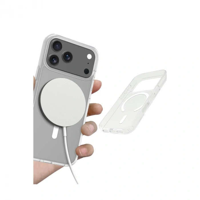 MARSİLYAN™-  Apple İphone 17 Pro Max Jota Magsafe Kapak - Şeffaf
