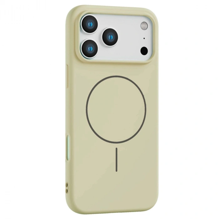 MARSİLYAN™-  Apple İphone 17 Pro Max Jully Magsafe Kapak - Bej