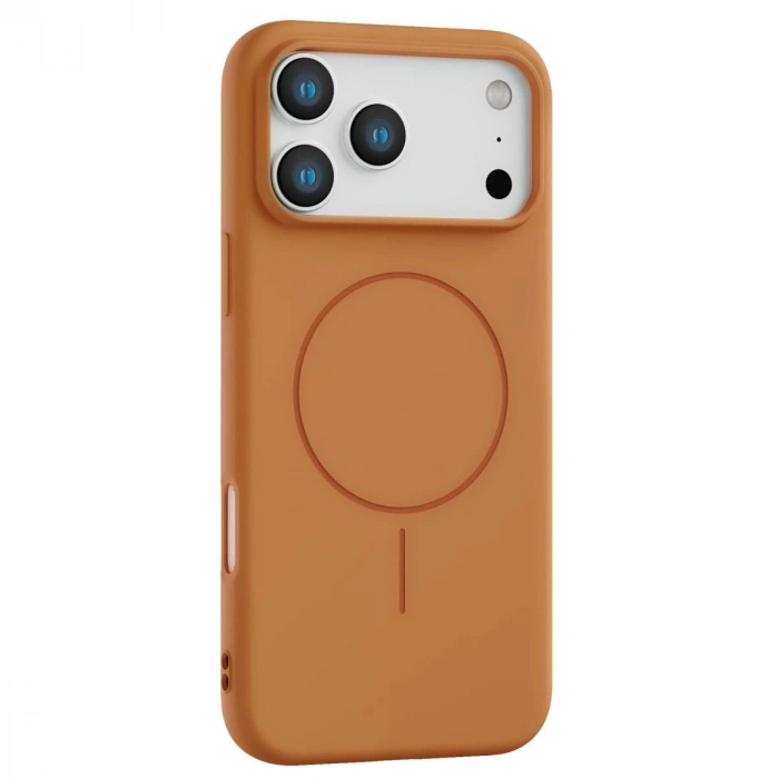 MARSİLYAN™-  Apple İphone 17 Pro Max Jully Magsafe Kapak - Turuncu