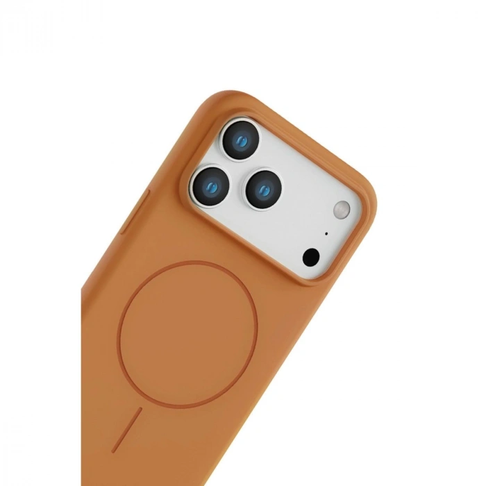 MARSİLYAN™-  Apple İphone 17 Pro Max Jully Magsafe Kapak - Turuncu