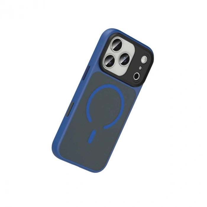 MARSİLYAN™-  Apple İphone 17 Pro Max Megane Magsafe Kapak - Lacivert