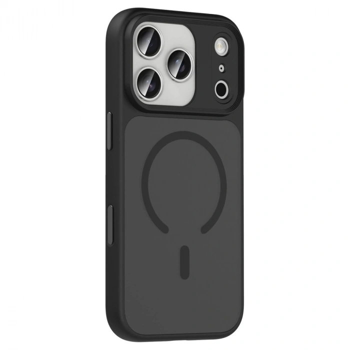 MARSİLYAN™-  Apple İphone 17 Pro Max Megane Magsafe Kapak - Siyah