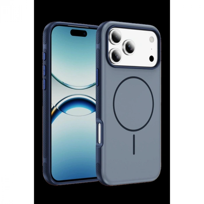 MARSİLYAN™-  Apple İphone 17 Pro Max Neksa Magsafe Kapak - Lacivert