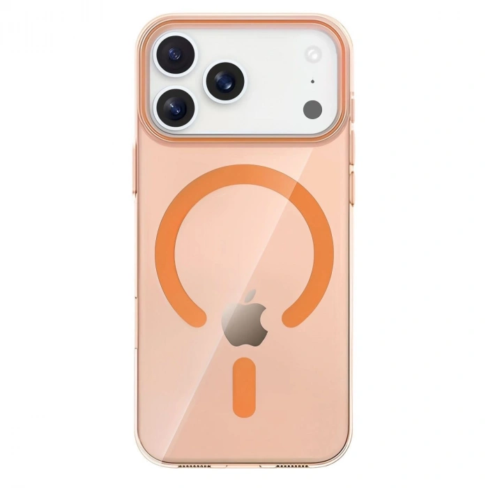 MARSİLYAN™-  Apple İphone 17 Pro Max Pc Blank Magsafe Kapak - Turuncu