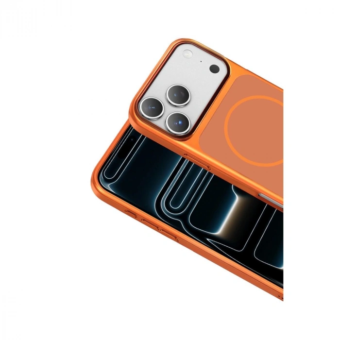 MARSİLYAN™-  Apple İphone 17 Pro Max Rush Magsafe Kapak - Turuncu