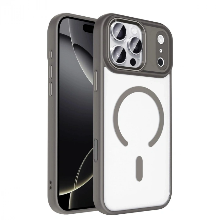 MARSİLYAN™-  Apple İphone 17 Pro Max Terea Magsafe Kapak - Gri