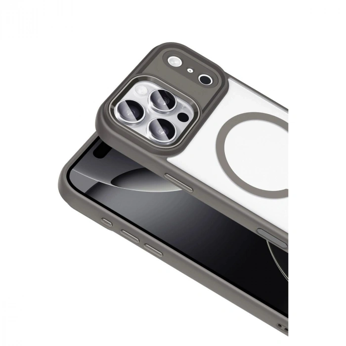 MARSİLYAN™-  Apple İphone 17 Pro Max Terea Magsafe Kapak - Gri