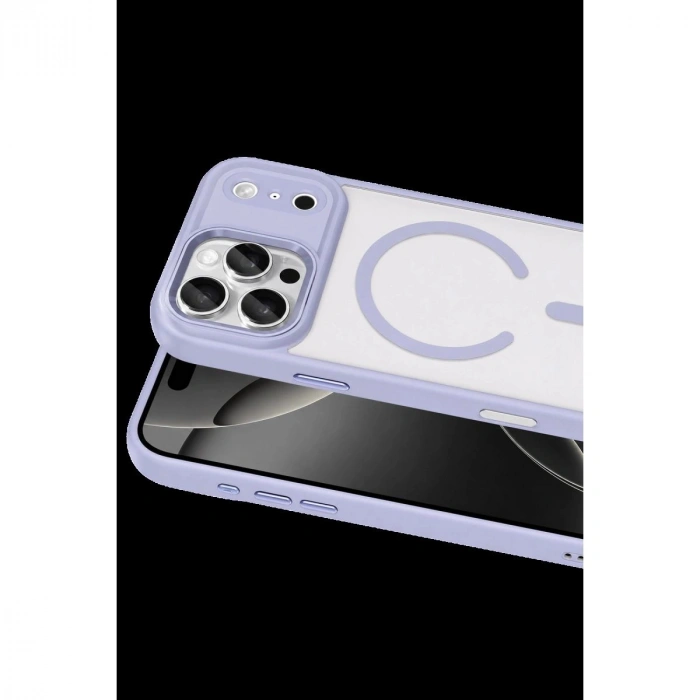 MARSİLYAN™-  Apple İphone 17 Pro Max Terea Magsafe Kapak - Mor