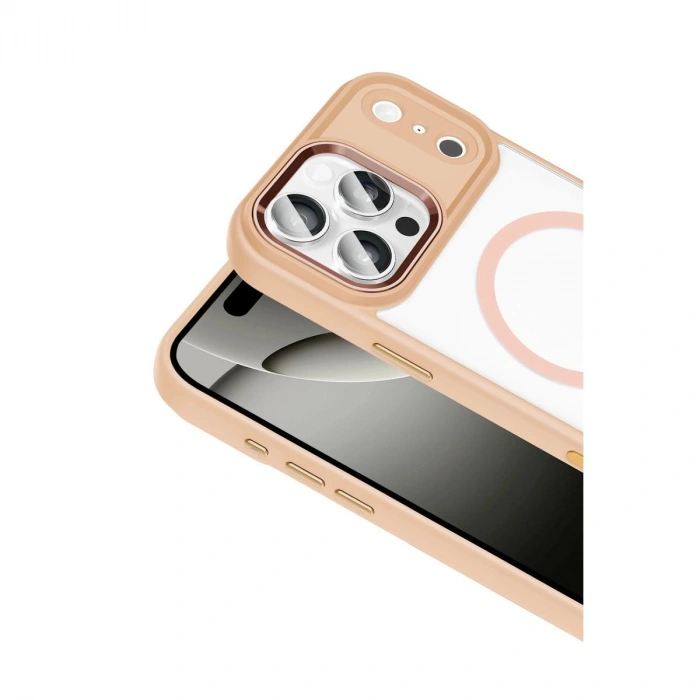 MARSİLYAN™-  Apple İphone 17 Pro Max Terea Magsafe Kapak - Pembe