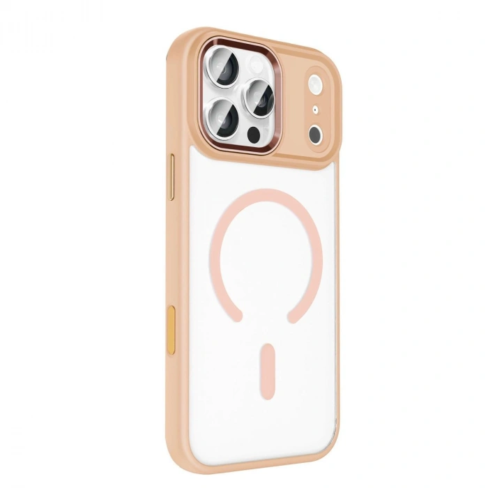 MARSİLYAN™-  Apple İphone 17 Pro Max Terea Magsafe Kapak - Pembe