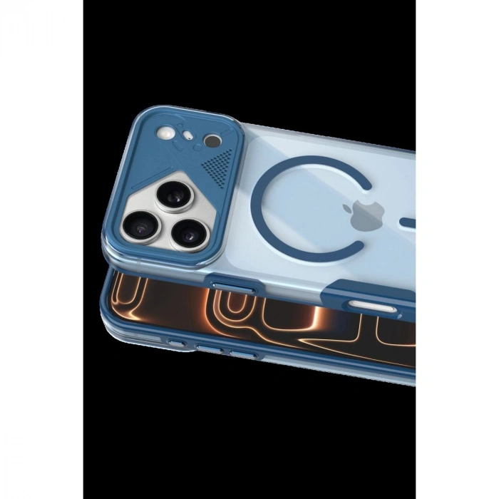 MARSİLYAN™-  Apple İphone 17 Pro Max Zinko Magsafe Kapak - Lacivert