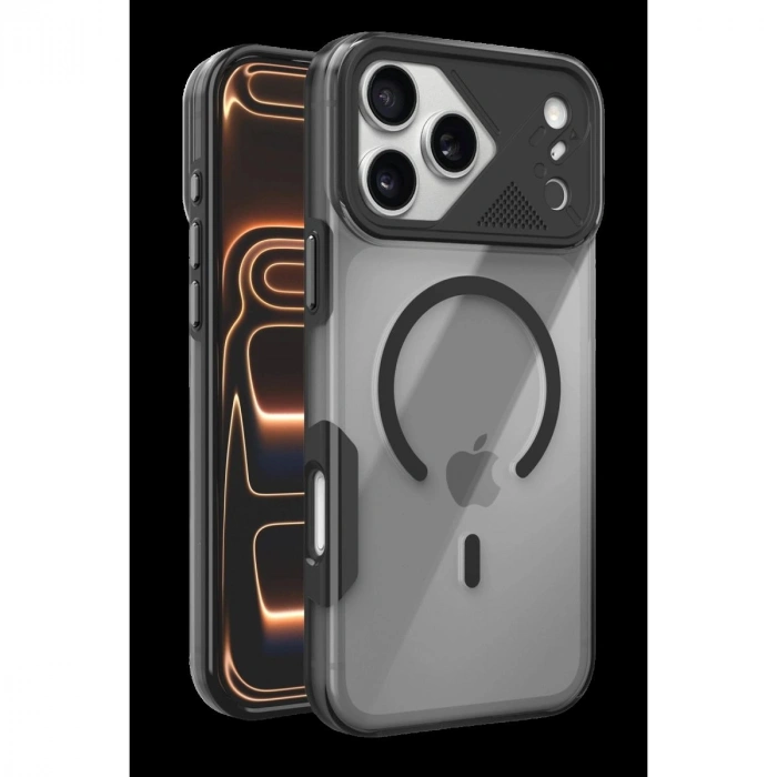 MARSİLYAN™-  Apple İphone 17 Pro Max Zinko Magsafe Kapak - Siyah