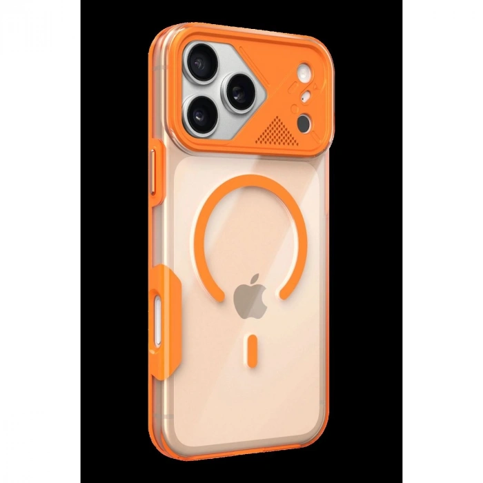 MARSİLYAN™-  Apple İphone 17 Pro Max Zinko Magsafe Kapak - Turuncu