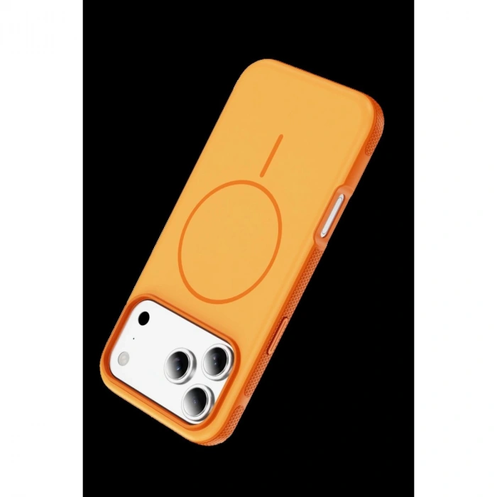 MARSİLYAN™-  Apple İphone 17 Pro Neksa Magsafe Kapak - Turuncu