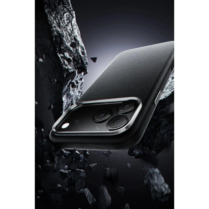 MARSİLYAN™-  Apple İphone 17 Pro Wonder Deri Magsafe Kapak - Turuncu