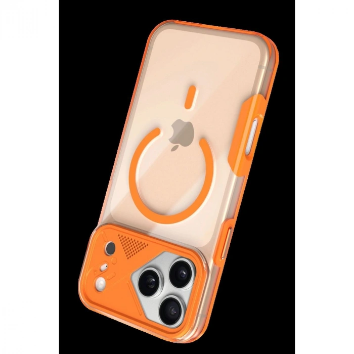 MARSİLYAN™-  Apple İphone 17 Pro Zinko Magsafe Kapak - Turuncu