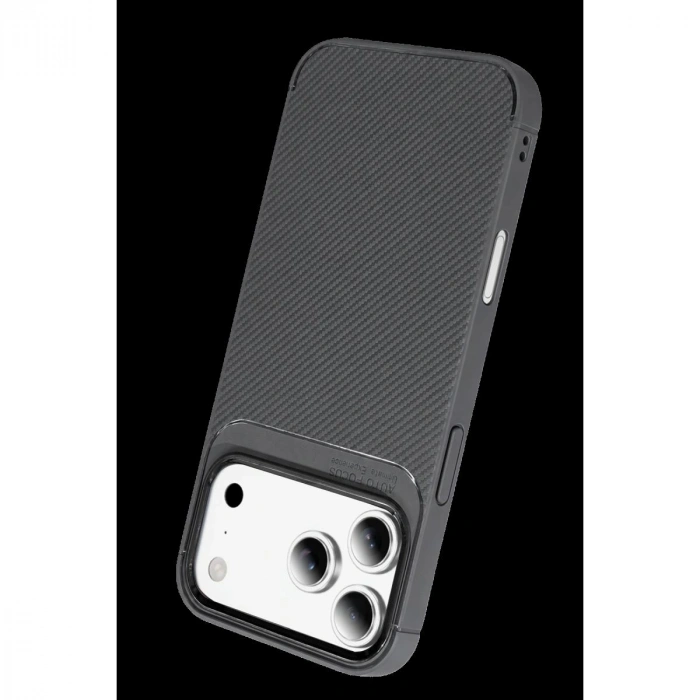 MARSİLYAN™-  Apple İphone 18 Pro Auto Focus Karbon Kapak - Gri