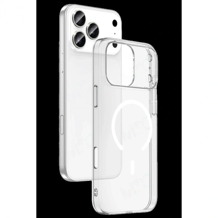 MARSİLYAN™-  Apple İphone 18 Pro Combo Sert Şeffaf Magsafe Kapak - Şeffaf