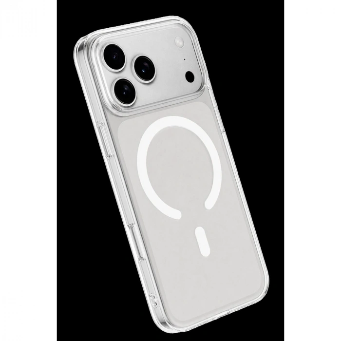 MARSİLYAN™-  Apple İphone 18 Pro Combo Sert Şeffaf Magsafe Kapak - Şeffaf
