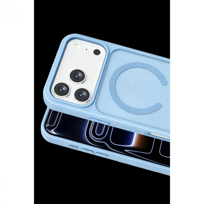 MARSİLYAN™-  Apple İphone 18 Pro Jota Magsafe Kapak - Mavi