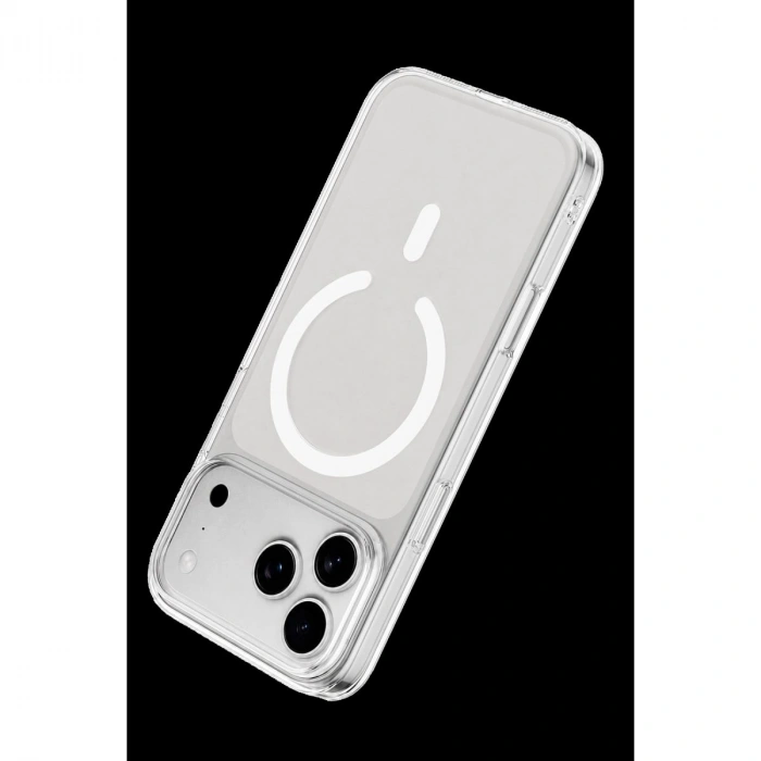MARSİLYAN™-  Apple İphone 18 Pro Max Combo Sert Şeffaf Magsafe Kapak - Şeffaf