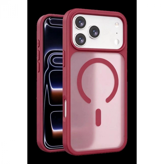 MARSİLYAN™-  Apple İphone 18 Pro Max Jota Magsafe Kapak - Bordo
