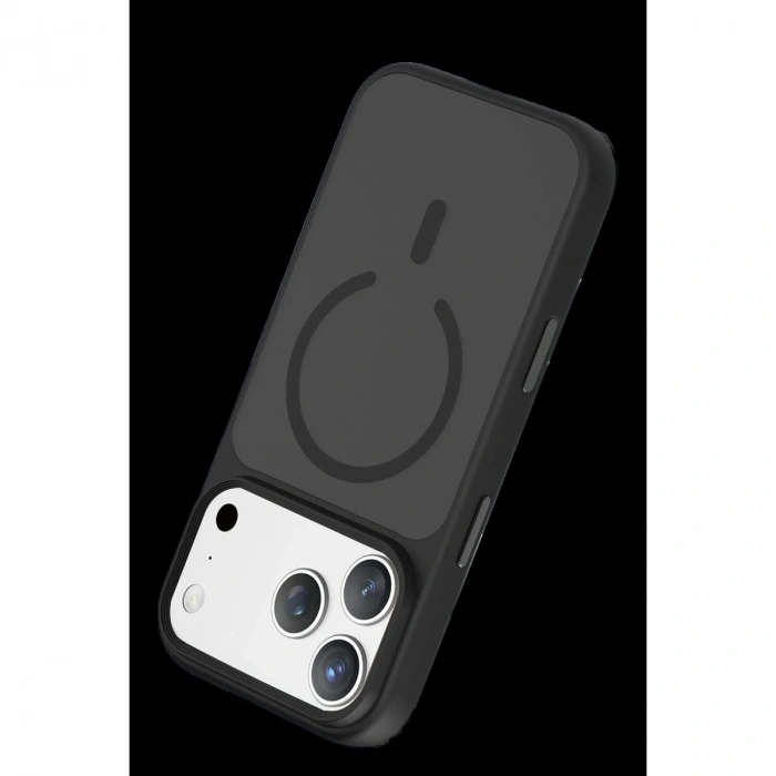 MARSİLYAN™-  Apple İphone 18 Pro Max Megane Magsafe Kapak - Siyah