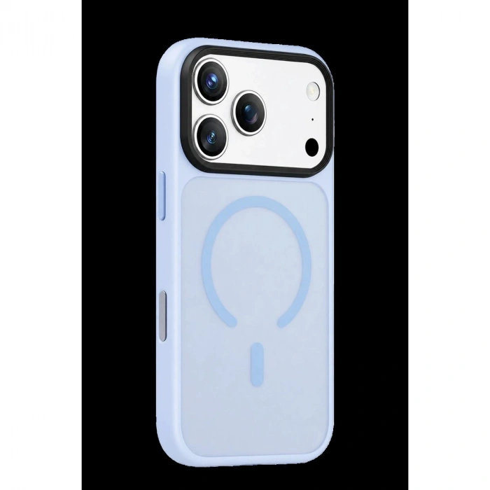 MARSİLYAN™-  Apple İphone 18 Pro Megane Magsafe Kapak - Sierra Blue